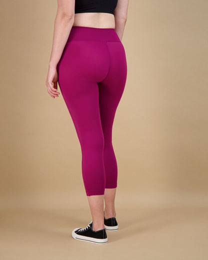 Flex Tummy Smoothing Crop Legging 22" with Pocket