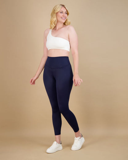 Flex Tummy Smoothing Crop Legging 22" with Pocket