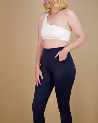 Flex Tummy Smoothing Crop Legging 22" with Pocket