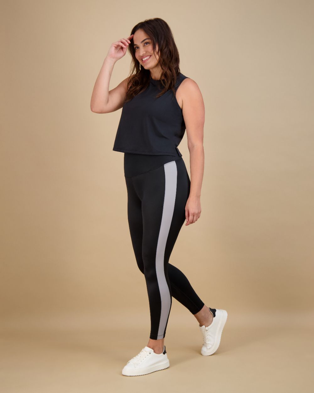 Power Stripe Smoothing Legging with Pocket