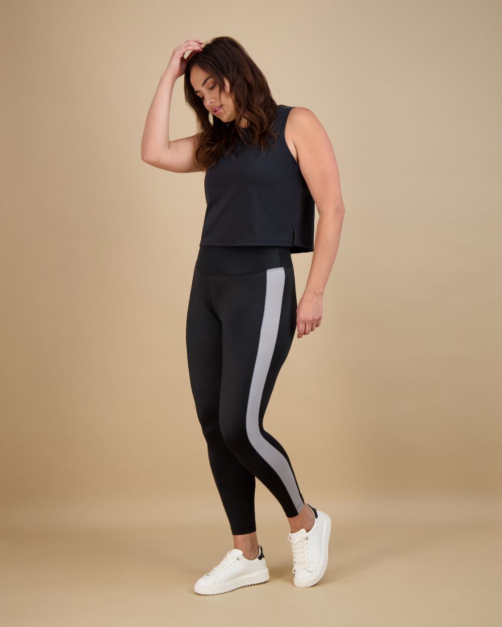 Power Stripe Smoothing Legging with Pocket