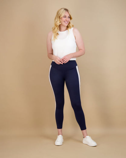 Power Stripe Smoothing Legging with Pocket