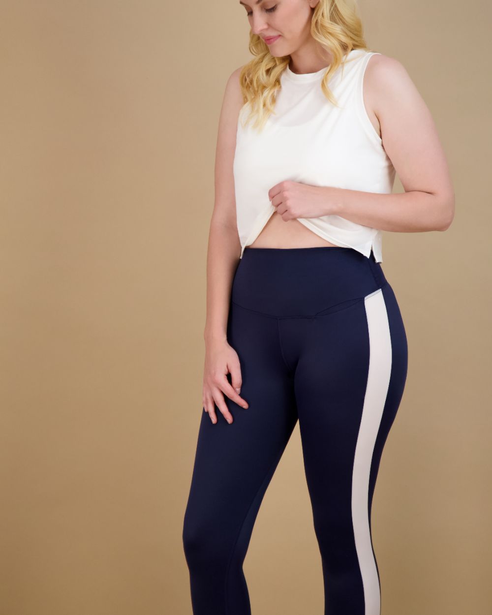 Power Stripe Smoothing Legging with Pocket