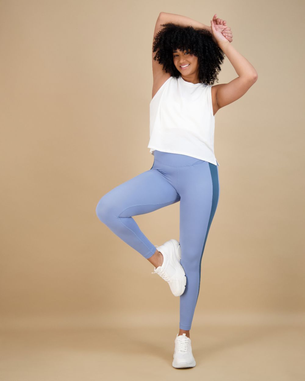 Power Stripe Smoothing Legging with Pocket