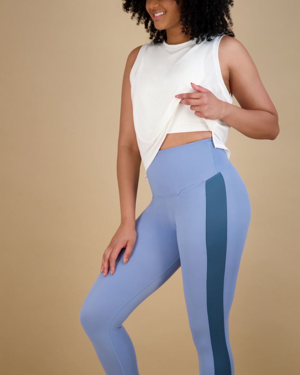 Power Stripe Smoothing Legging with Pocket